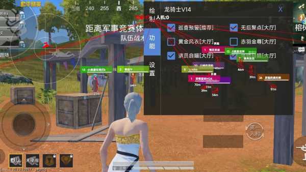 和平精英辅助【咪鸭容器直装】直播防录屏 漏打自瞄 人物透视 方框射线 人物距离 人物血条
